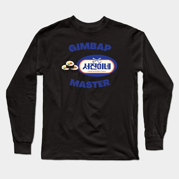 Jinnys Kitchen Gimbap Master Long Sleeve T-Shirt by ShopgirlNY